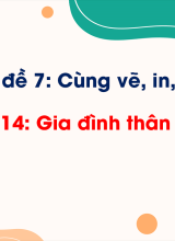 Bài 14 Gia đình thân yêu